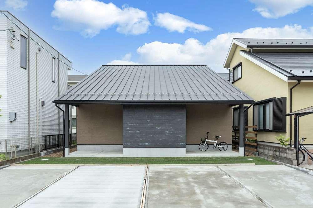 中庭のあるロの字の平屋暮らし