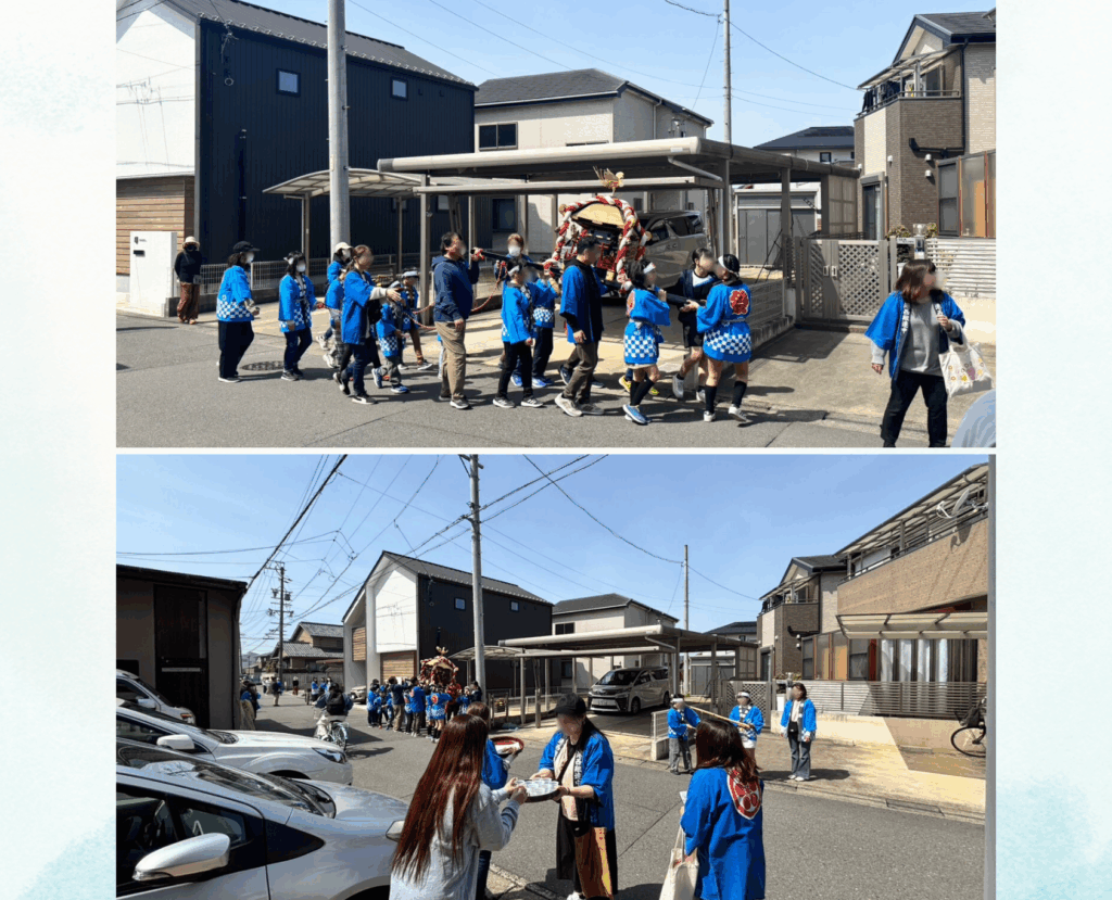 地元のお神輿